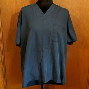 Navy scrub top
